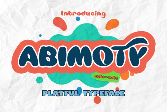 Abimoty: A Cartoon Display Font Built for Campaign Storytelling
