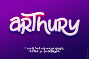 Arthury: A Friendly Display Font for Digital Projects