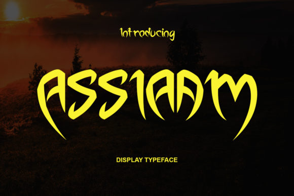 Assiaam: A Display Font for Distinctive Brand Identity