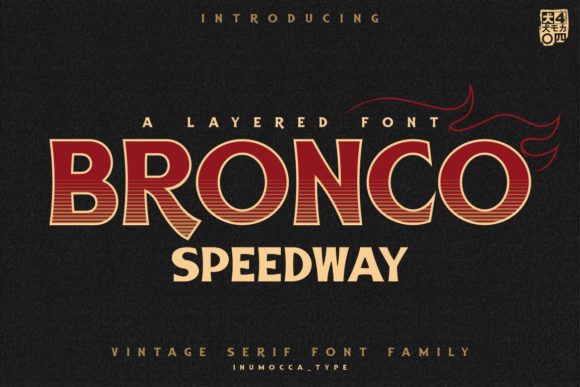 Bronco Speedway: A Versatile Display Font for Digital Design