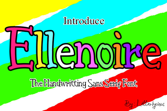 Ellenoire: The Whimsical Display Font for Your Creative Projects