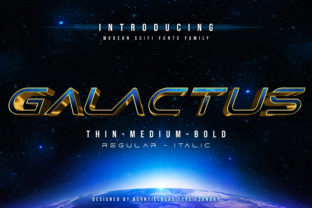 Galactus: A Modern Display Font for Digital Branding