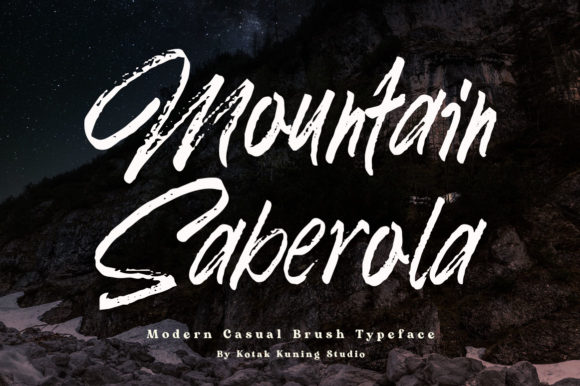 Mountain Saberola: A Casual Display Font for Creative Branding