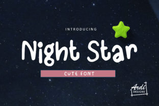 Night Star: A Friendly Display Font for Digital Projects