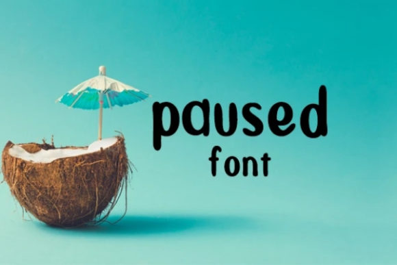 Paused Font: An Invitation to Playful, Handmade Charm