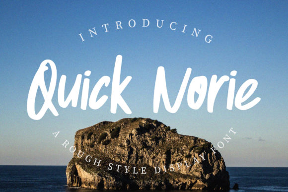 Quick Norie: A Display Font That Dives Right into Branding