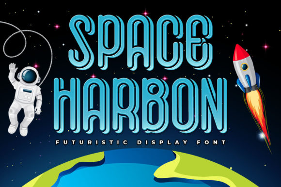 Space Harbon: A Makers Font with a Futuristic Heart